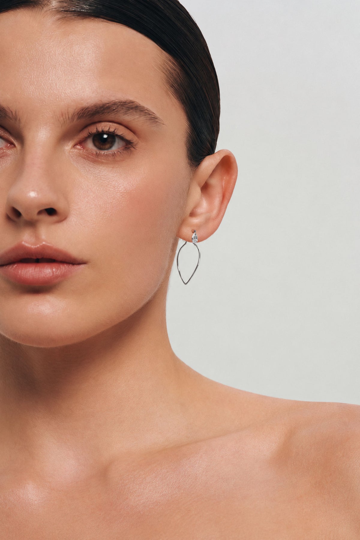 SIERPE MAXI 2-IN-1 EARRINGS IN STERLING SILVER