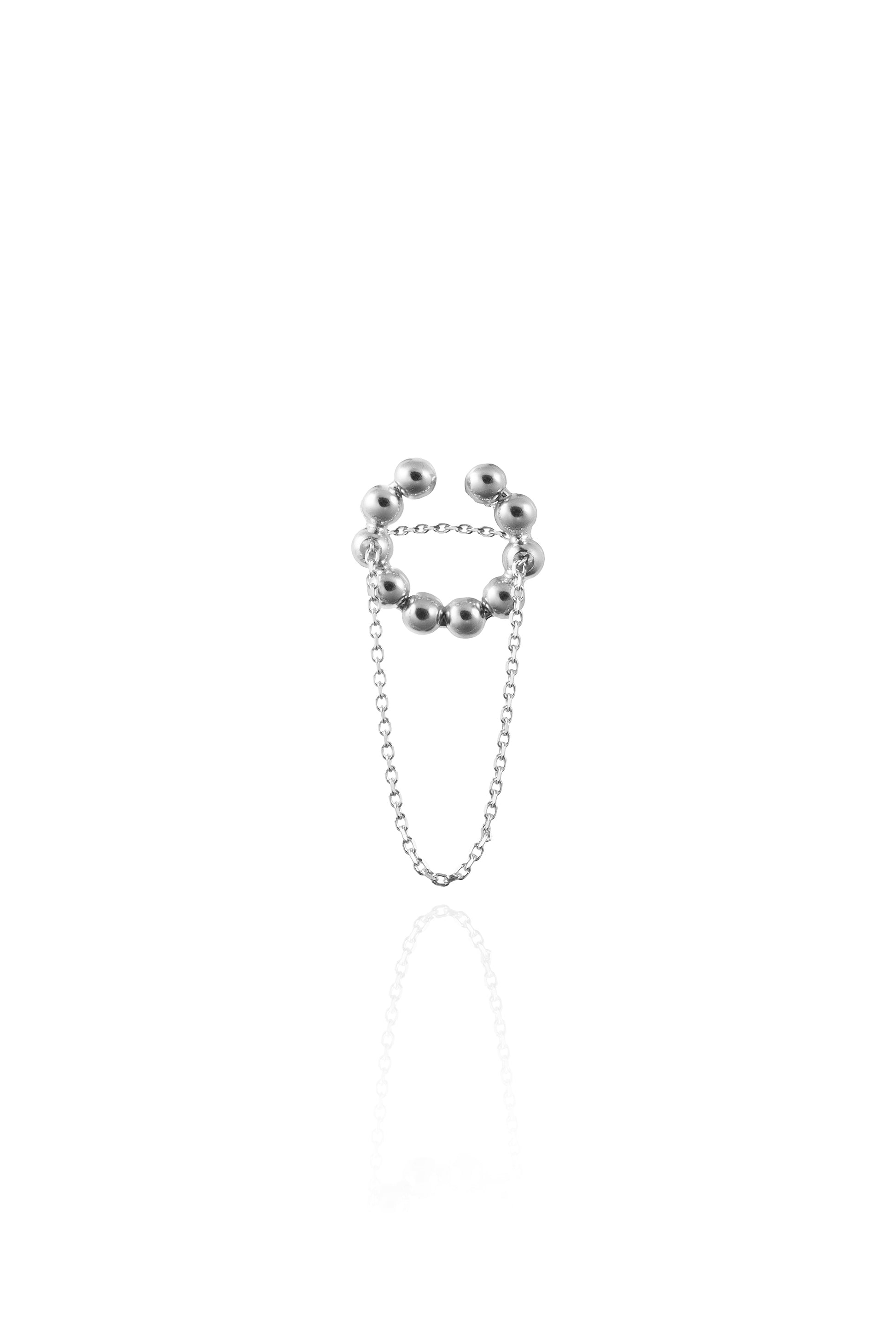 SOL 3-IN-1 CUFF-RING IN STERLING SILVER