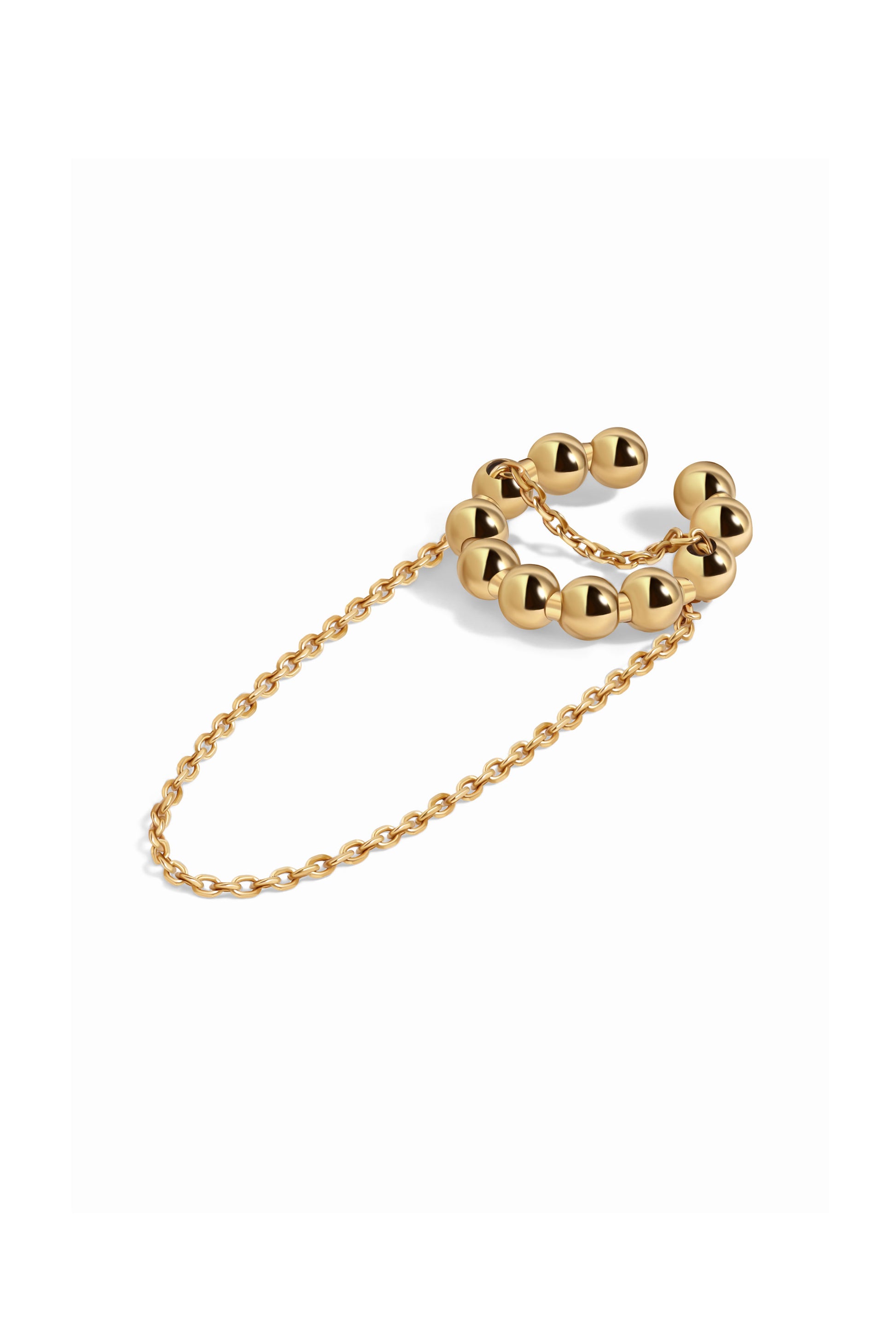 SOL 3-IN-1 CUFF-RING IN 14K GOLD