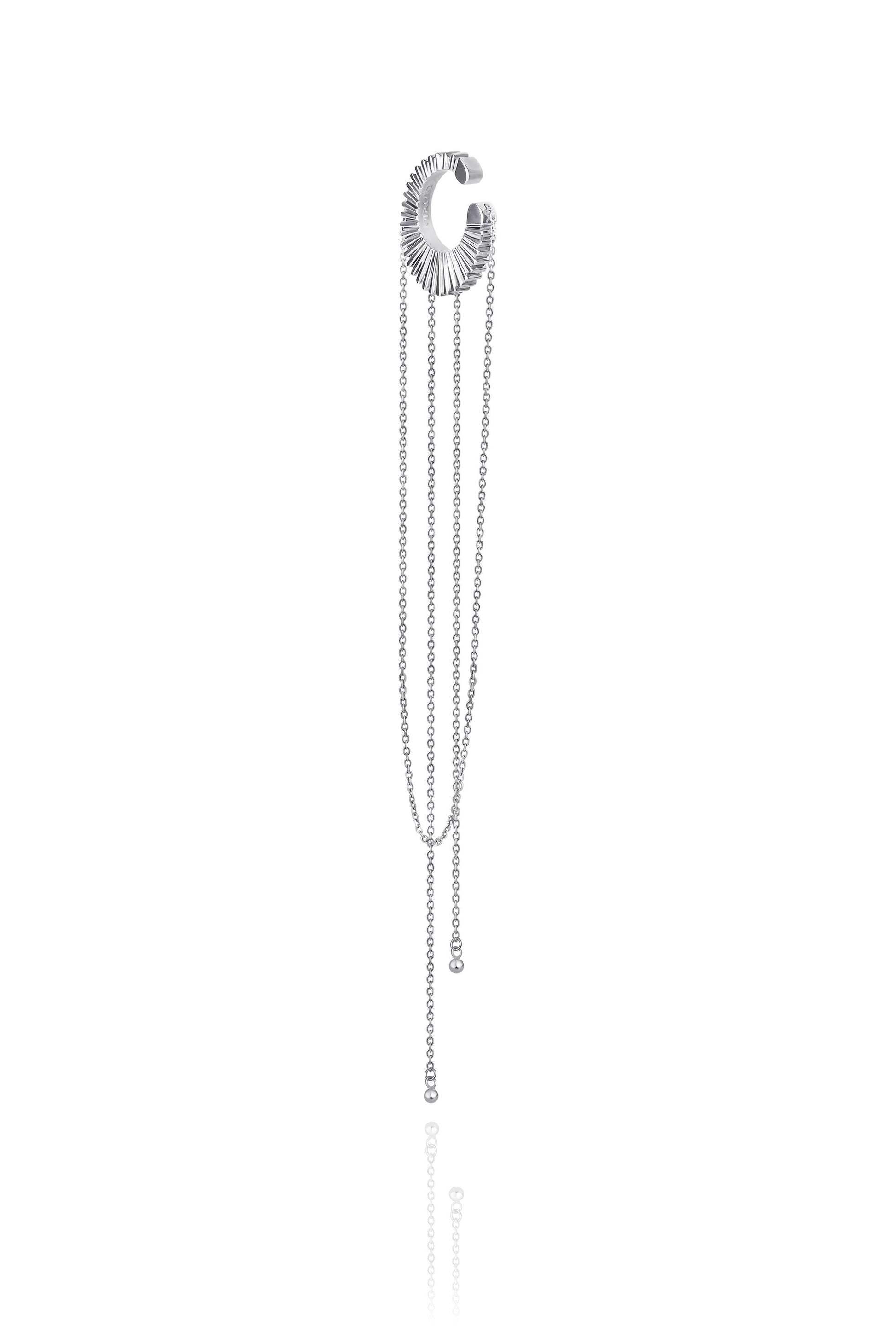 TEXTURA 14-IN-1 CUFF-NECKLACE IN STERLING SILVER