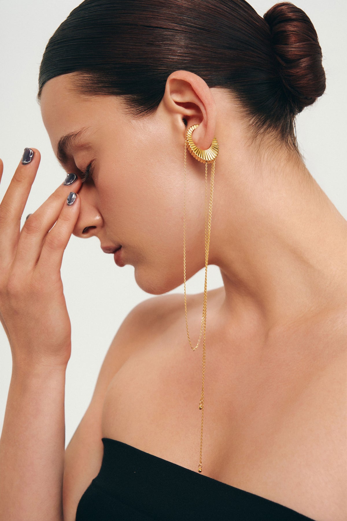 TEXTURA 14-IN-1 CUFF-NECKLACE IN STERLING SILVER