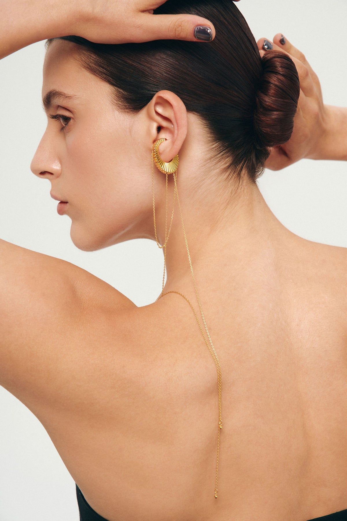 TEXTURA 14-IN-1 CUFF-NECKLACE IN STERLING SILVER