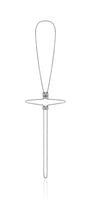 Urbe 4-in-1 bracelet in silver on a white background