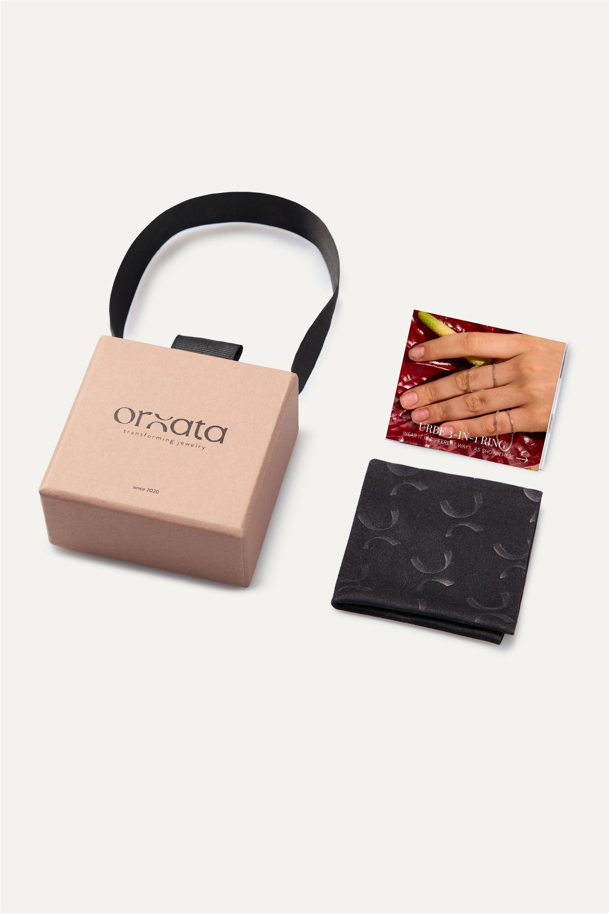 URBE 3-IN-1 RING IN STERLING SILVER