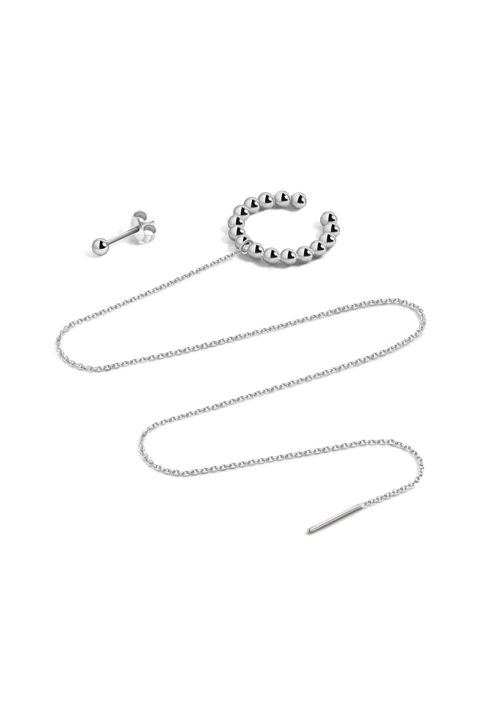 VERANO ASYMMETRICAL EARRINGS IN 14K GOLD
