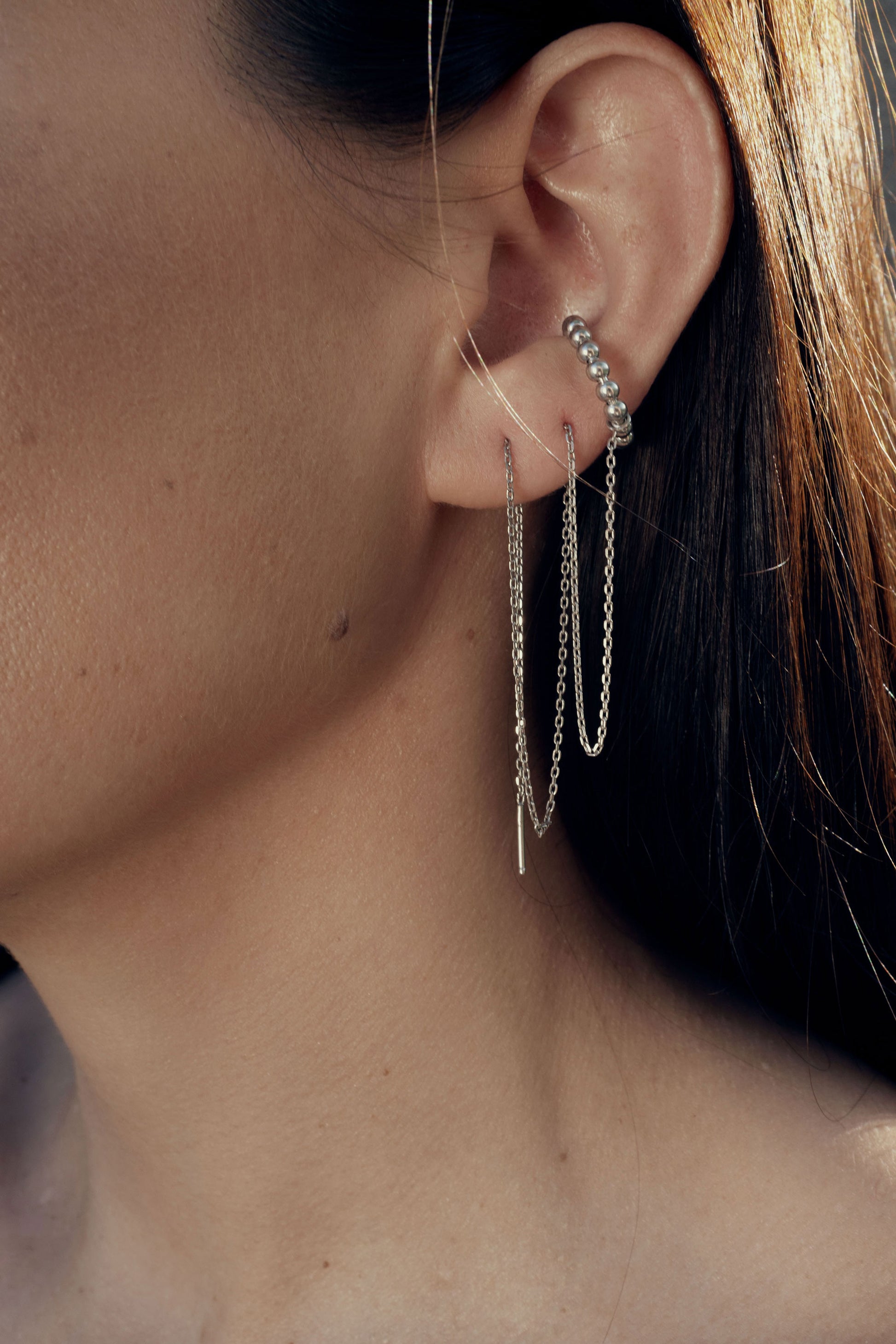VERANO ASYMMETRICAL EARRINGS IN 14K GOLD